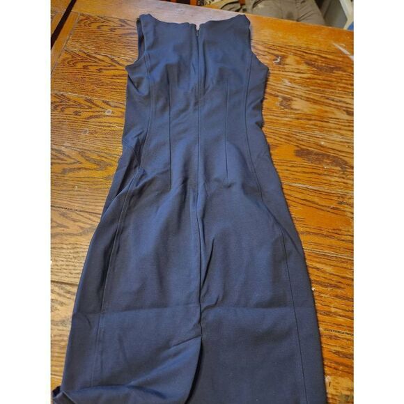 MM Lafleur Lydia Sheath Dress Twisted Straps Galaxy Navy Blue sz 2 - Picture 5 of 5